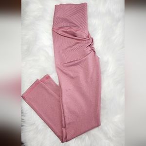 ABS2B FITNESS APPAREL Sexy Pink Scrunch Bum Leggings Size Small~New